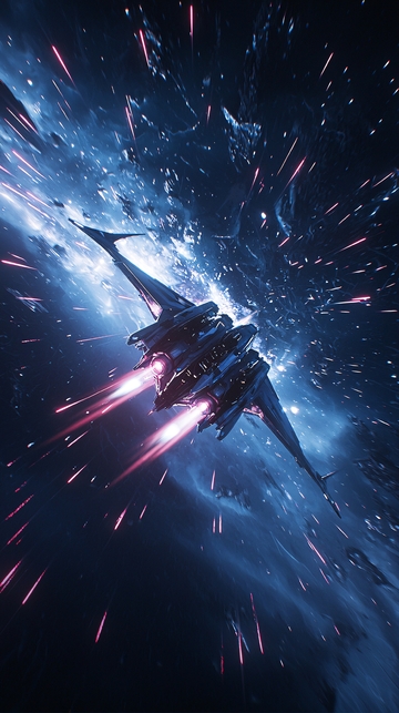 星际飞船战斗场景