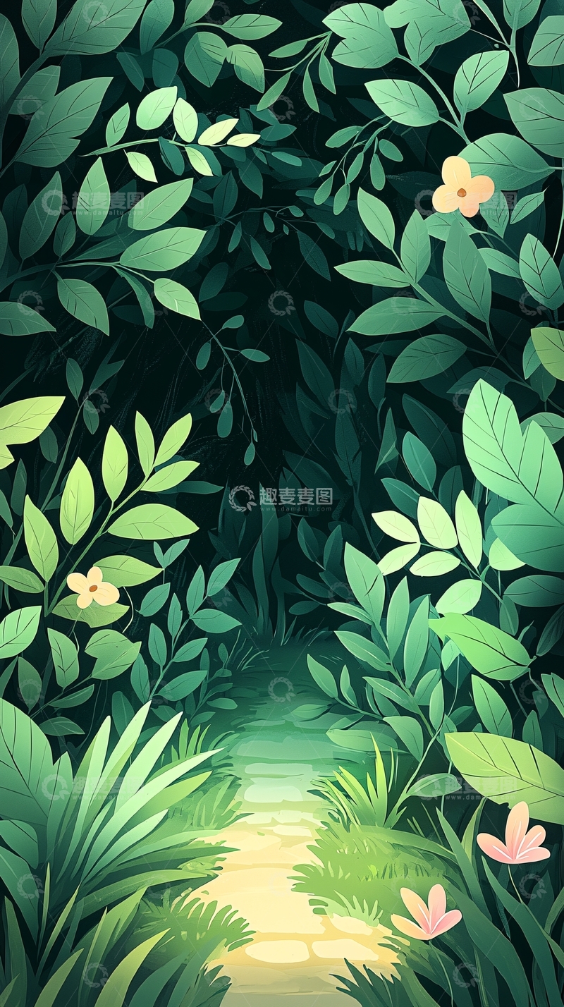 高清大图下载【趣麦麦图】森林小径自然风景
