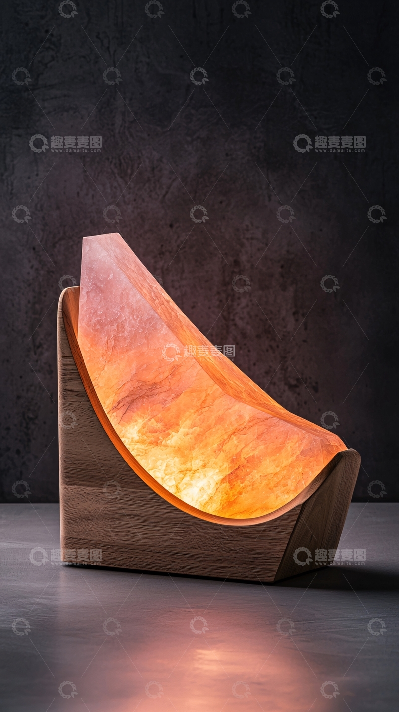 高清大图下载【趣麦麦图】盐灯创意家居装饰