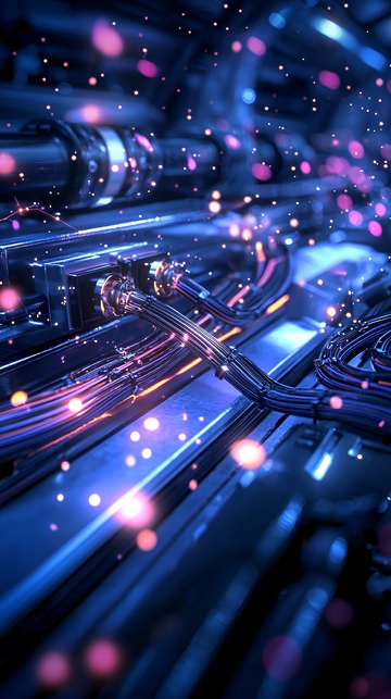 光纤网络连接未来科技