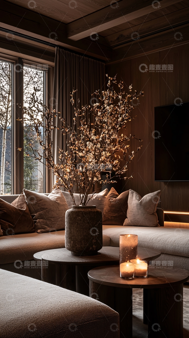 高清大图下载【趣麦麦图】温馨客厅装饰设计