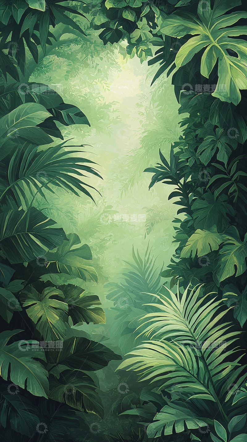 高清大图下载【趣麦麦图】热带雨林自然风光