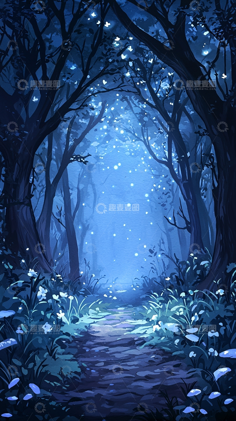 高清大图下载【趣麦麦图】梦幻森林小径