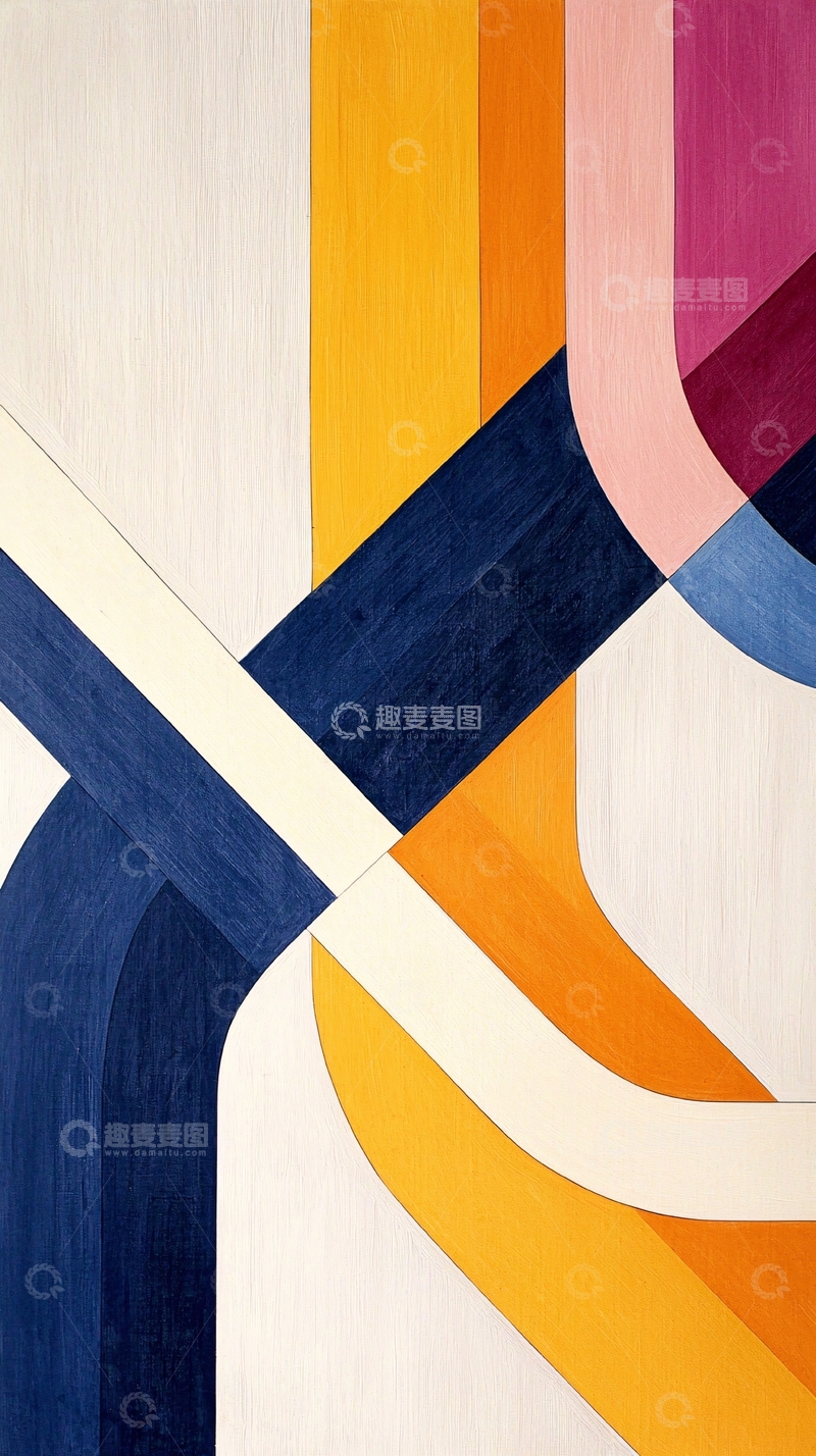 高清大图下载【趣麦麦图】抽象几何线条艺术背景图