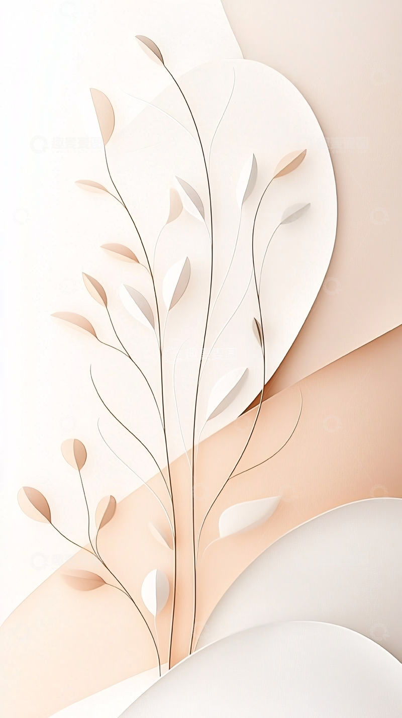 高清大图下载【趣麦麦图】抽象花卉艺术背景图