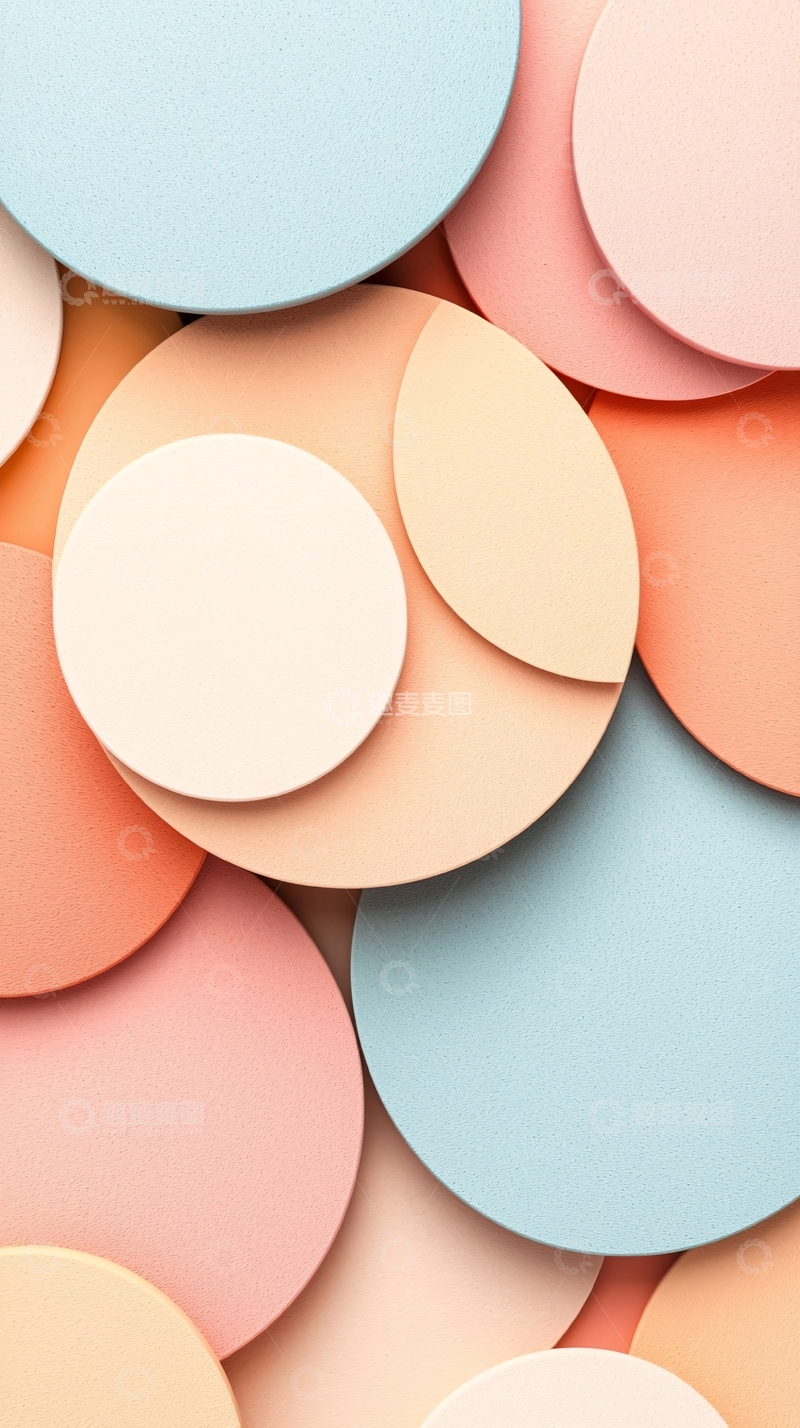 高清大图下载【趣麦麦图】彩色圆点抽象背景素材