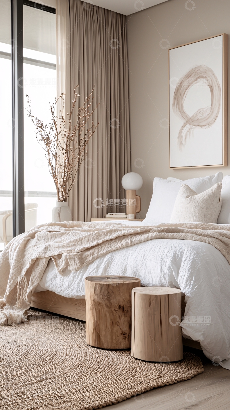 高清大图下载【趣麦麦图】简约自然风格卧室设计