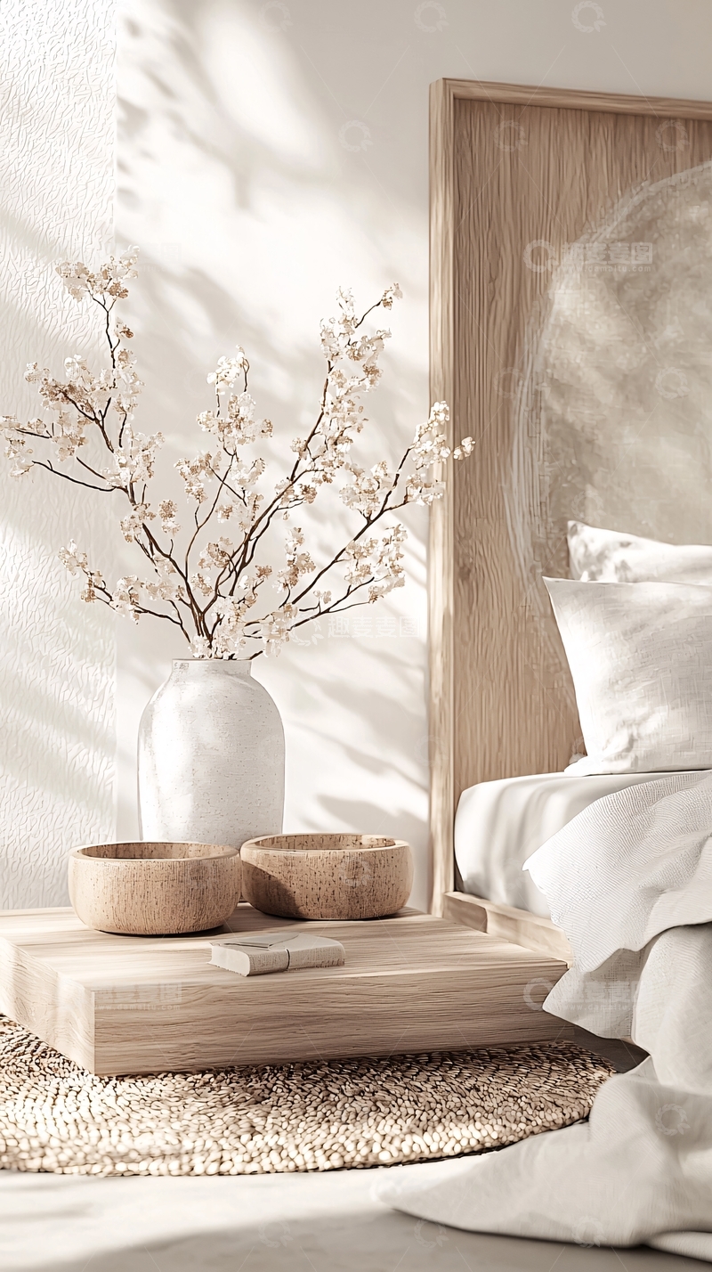 高清大图下载【趣麦麦图】简约自然风格卧室装饰