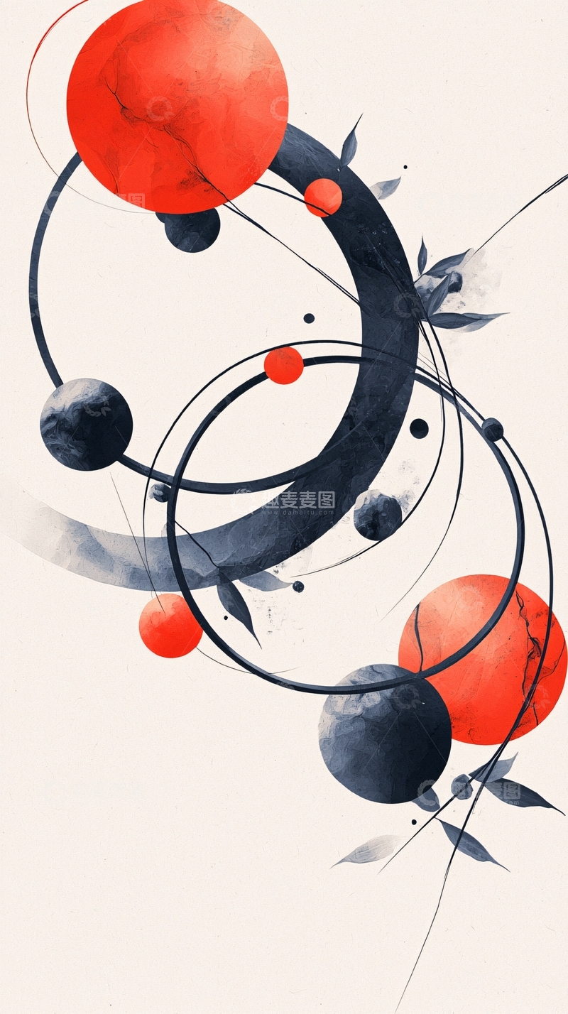 高清大图下载【趣麦麦图】抽象几何艺术背景