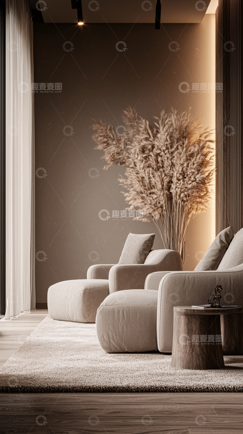 高清大图下载【趣麦麦图】现代简约客厅设计
