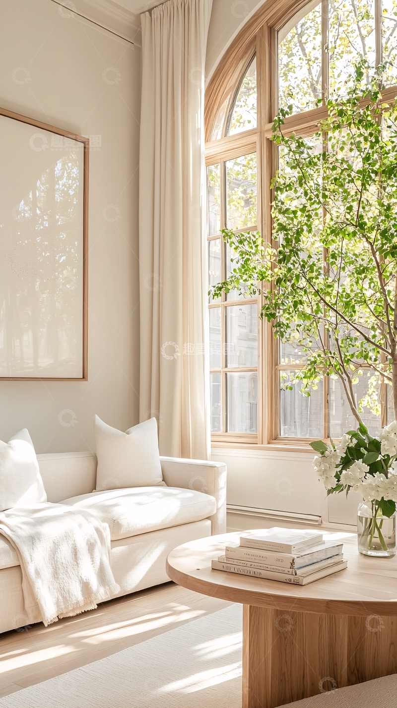高清大图下载【趣麦麦图】温馨自然客厅阳光明媚