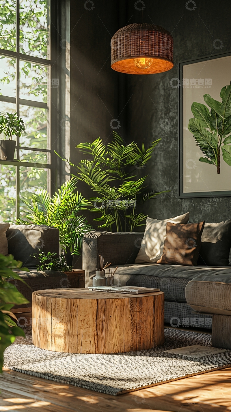 高清大图下载【趣麦麦图】自然风格客厅室内设计