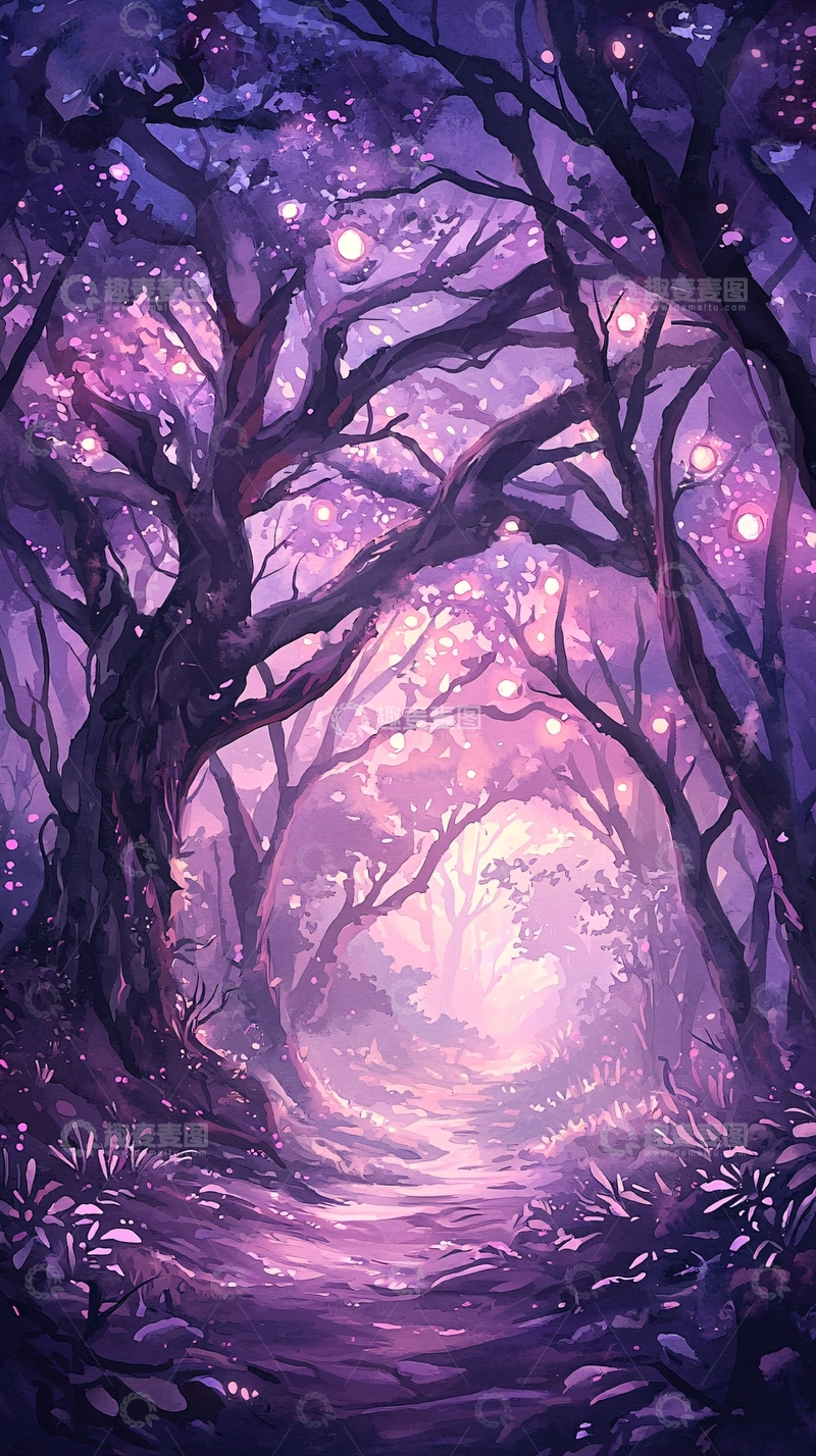 高清大图下载【趣麦麦图】梦幻森林小径