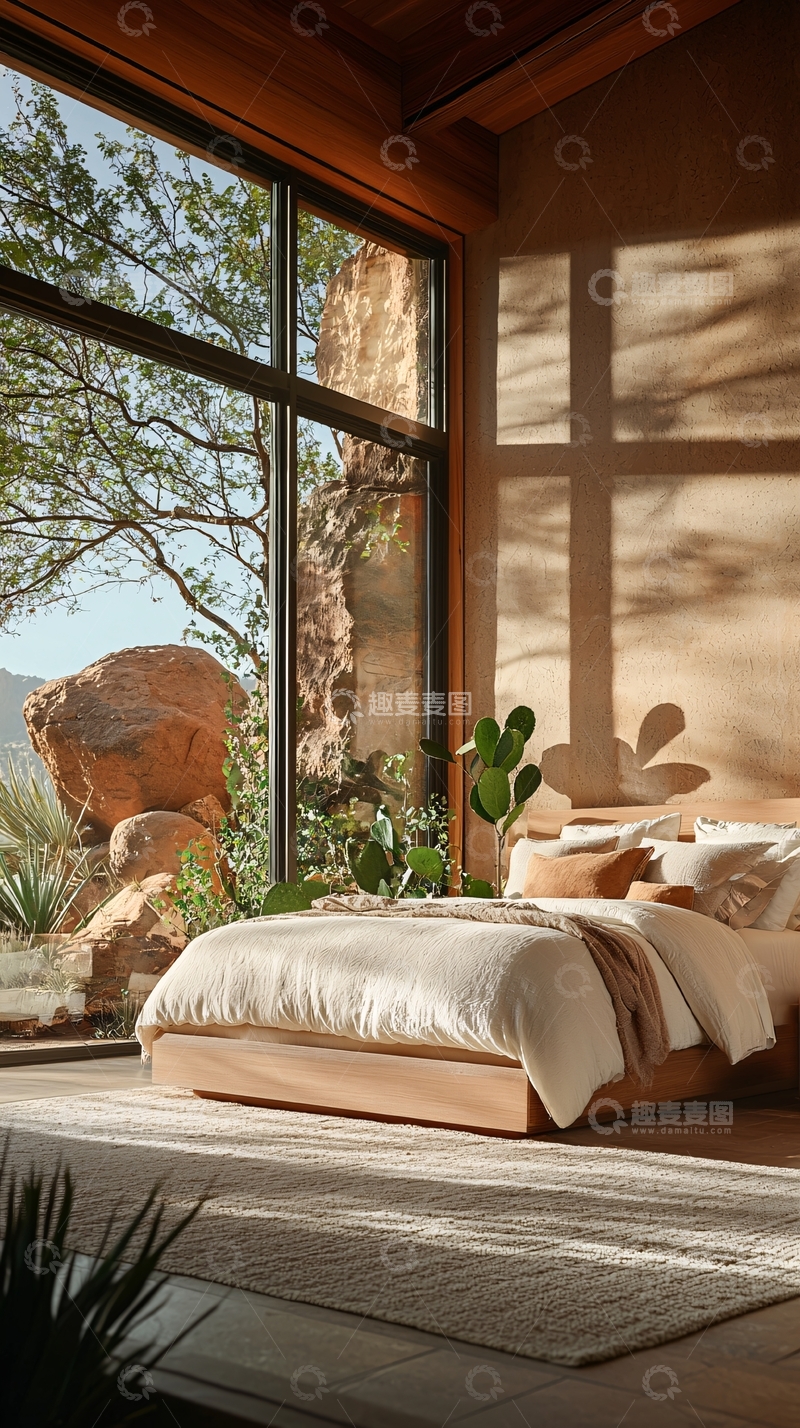 高清大图下载【趣麦麦图】自然风格卧室设计