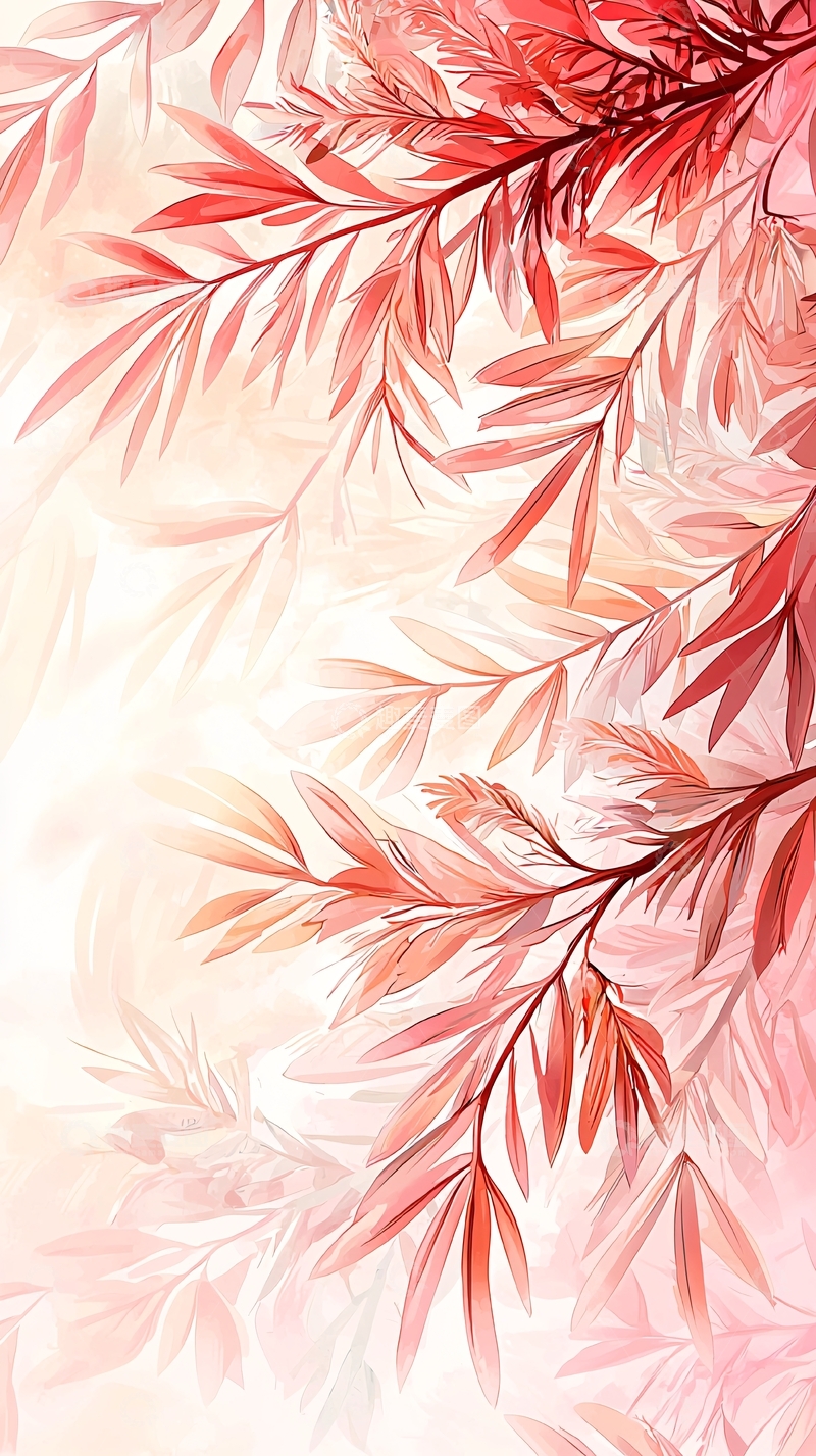 高清大图下载【趣麦麦图】秋日红叶背景图