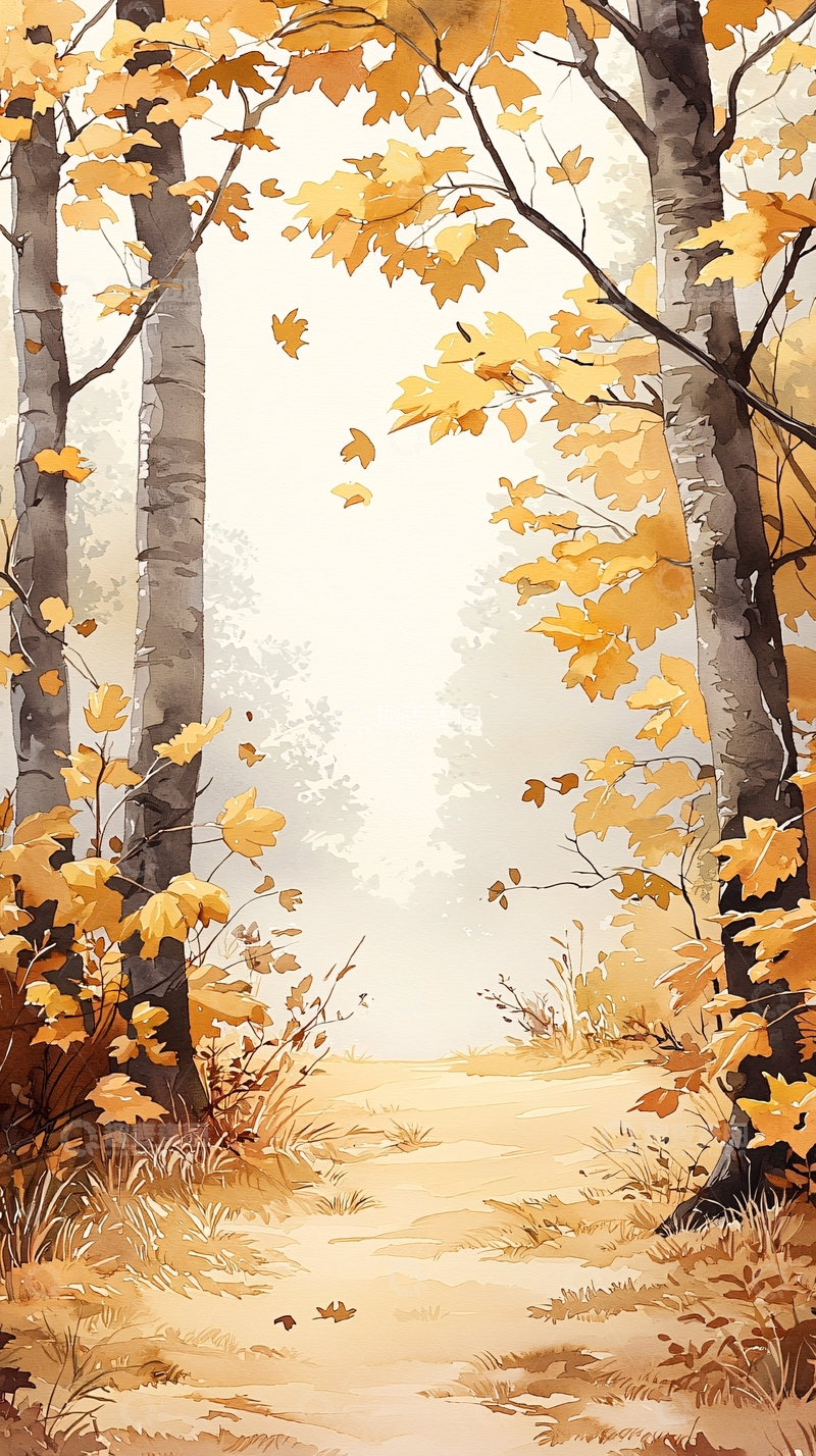 高清大图下载【趣麦麦图】秋日森林小径114