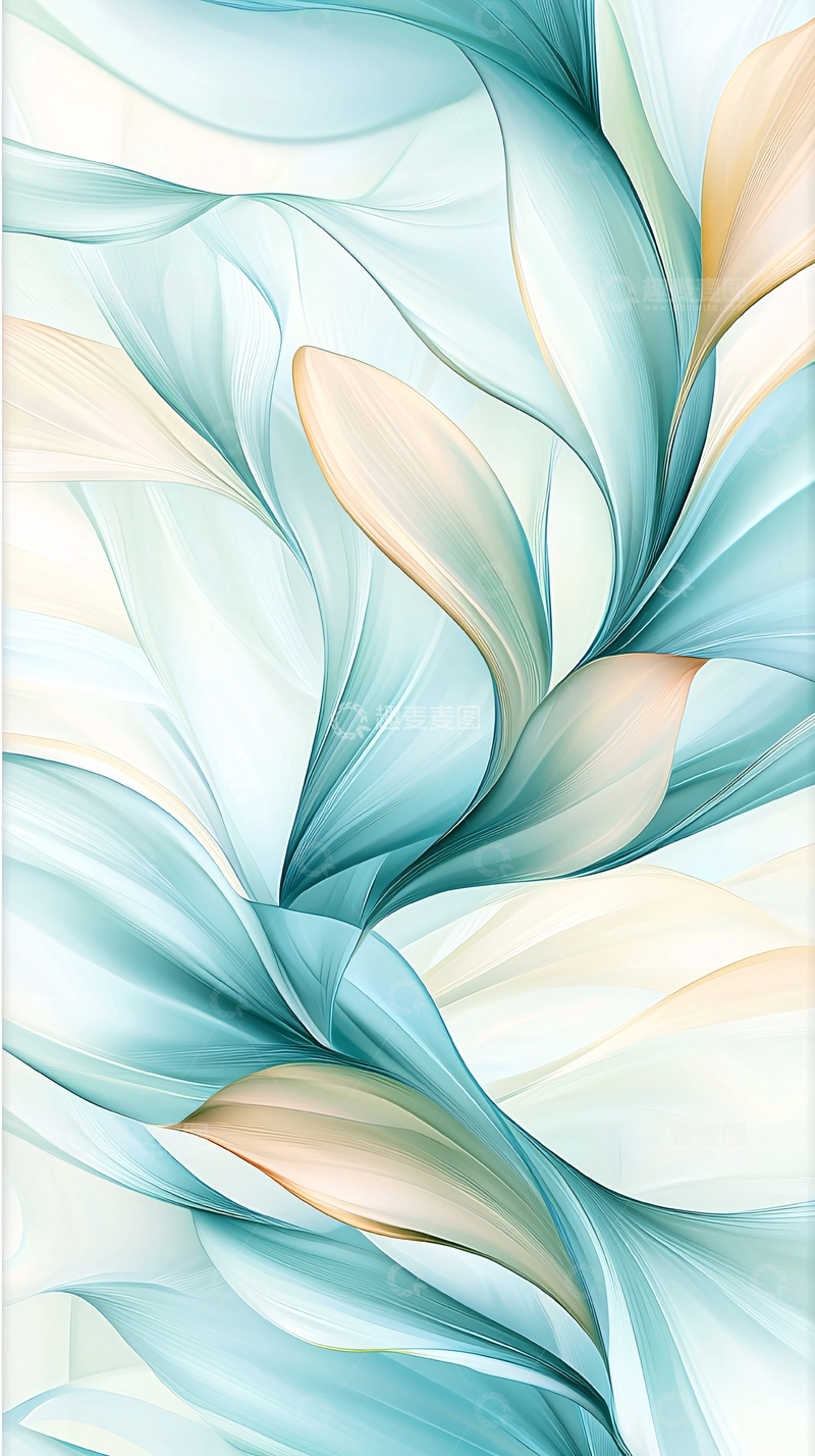 高清大图下载【趣麦麦图】抽象花卉艺术背景图