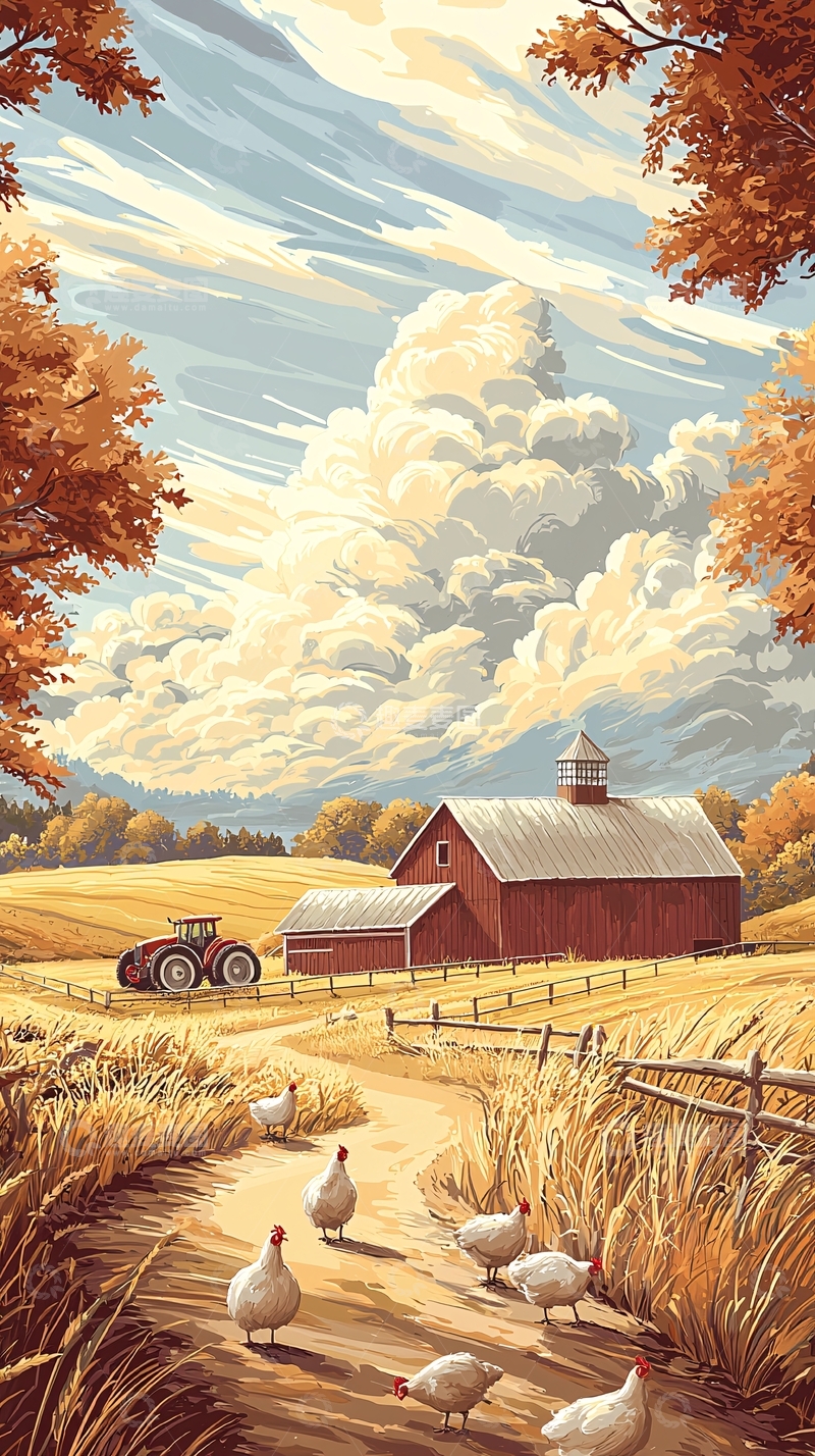 高清大图下载【趣麦麦图】秋日农场风光