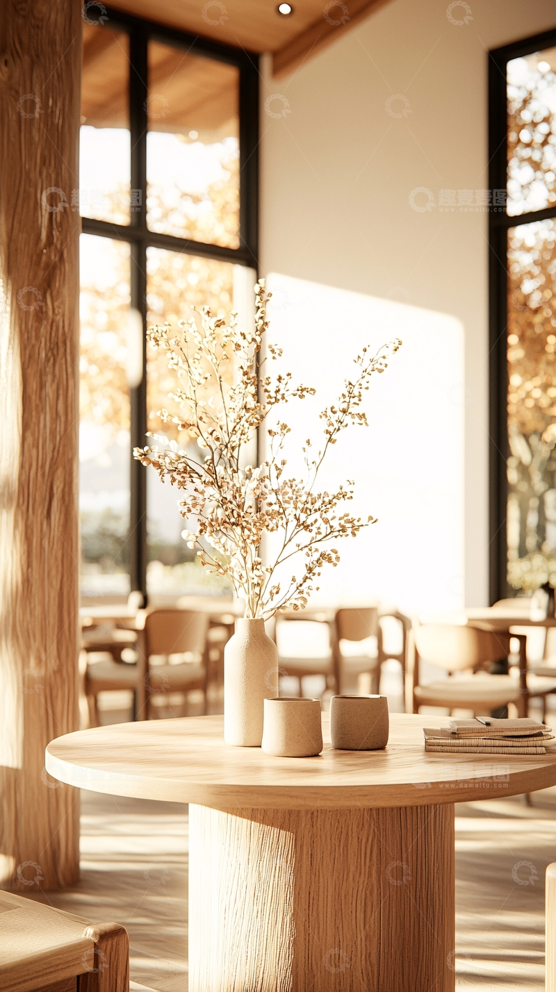 高清大图下载【趣麦麦图】温馨日式餐厅装饰场景