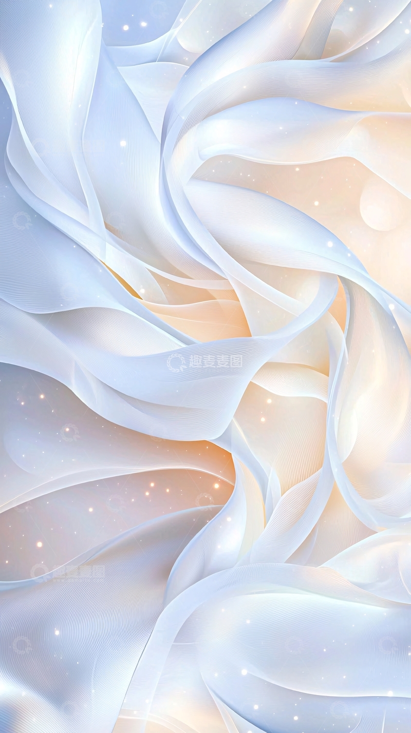 高清大图下载【趣麦麦图】梦幻丝滑波浪纹理背景