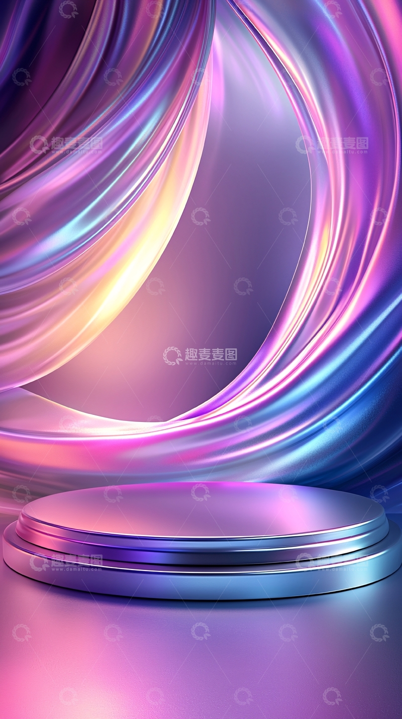 高清大图下载【趣麦麦图】梦幻紫色渐变抽象背景