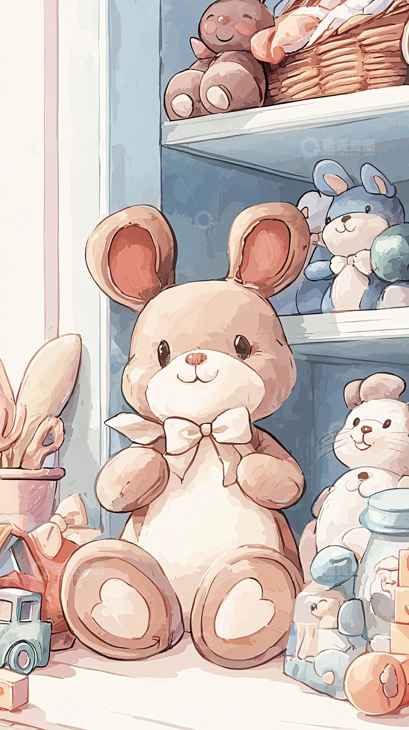 高清大图下载【趣麦麦图】可爱毛绒玩具收藏室