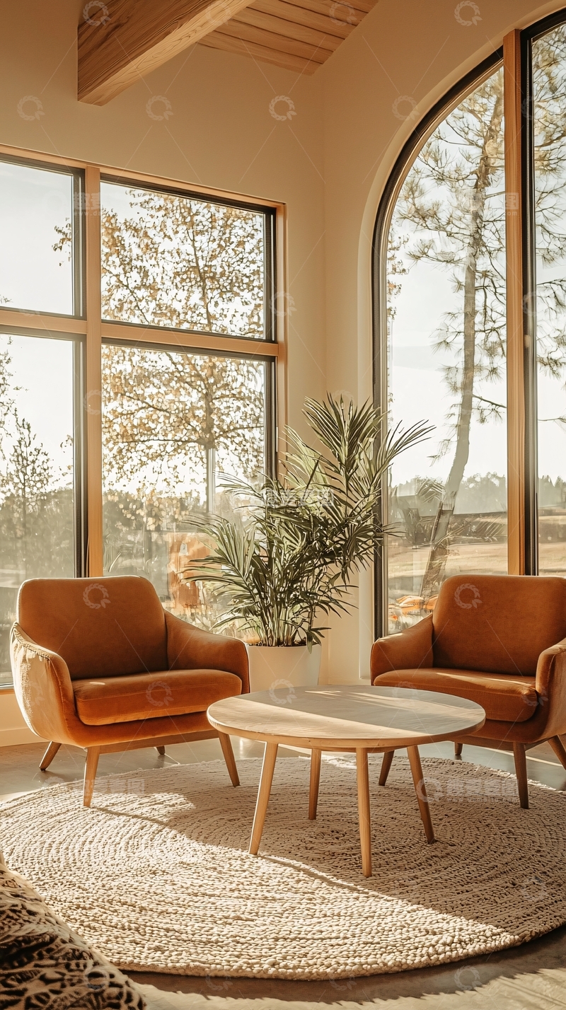 高清大图下载【趣麦麦图】温馨自然风客厅室内设计