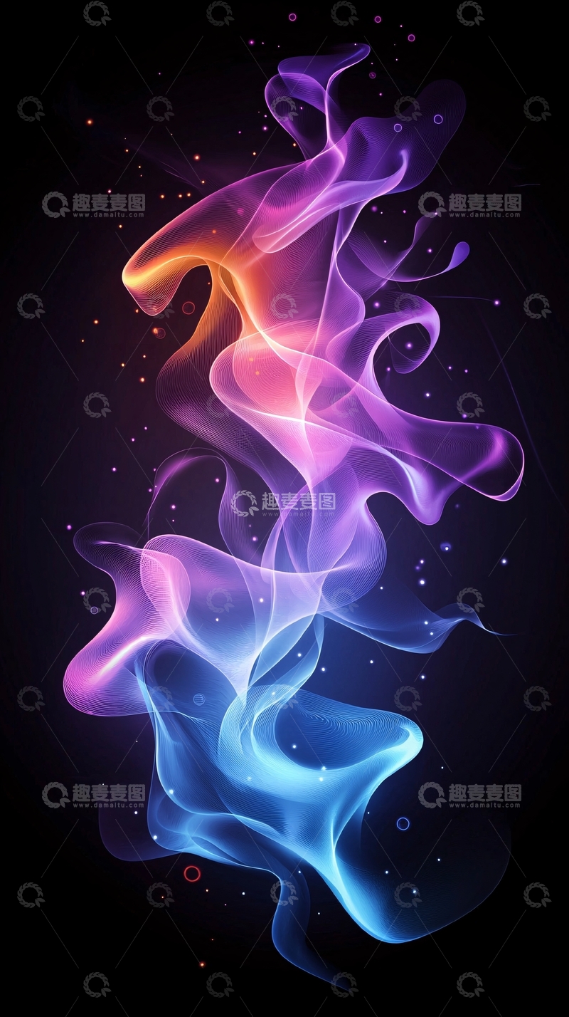 高清大图下载【趣麦麦图】抽象流体艺术背景