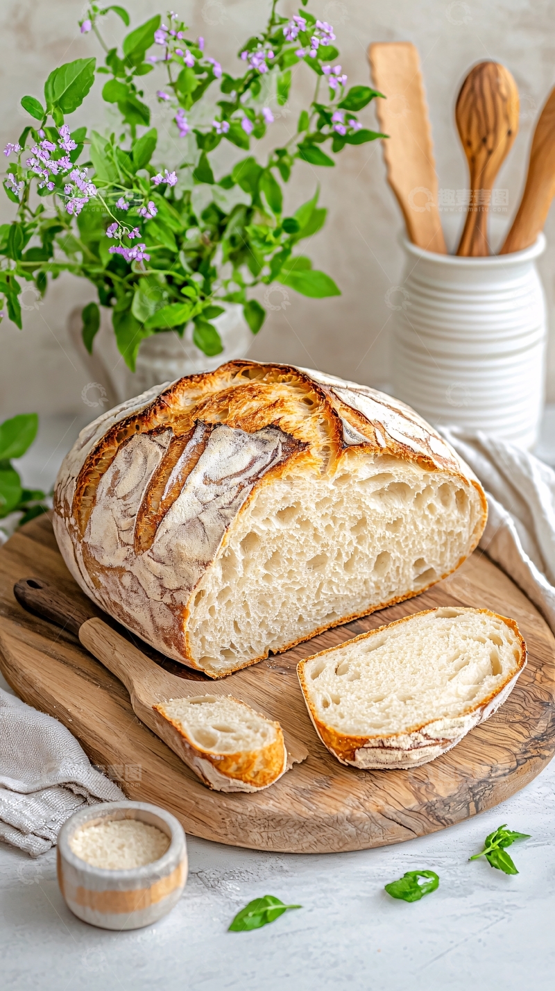 高清大图下载【趣麦麦图】自制面包新鲜出炉