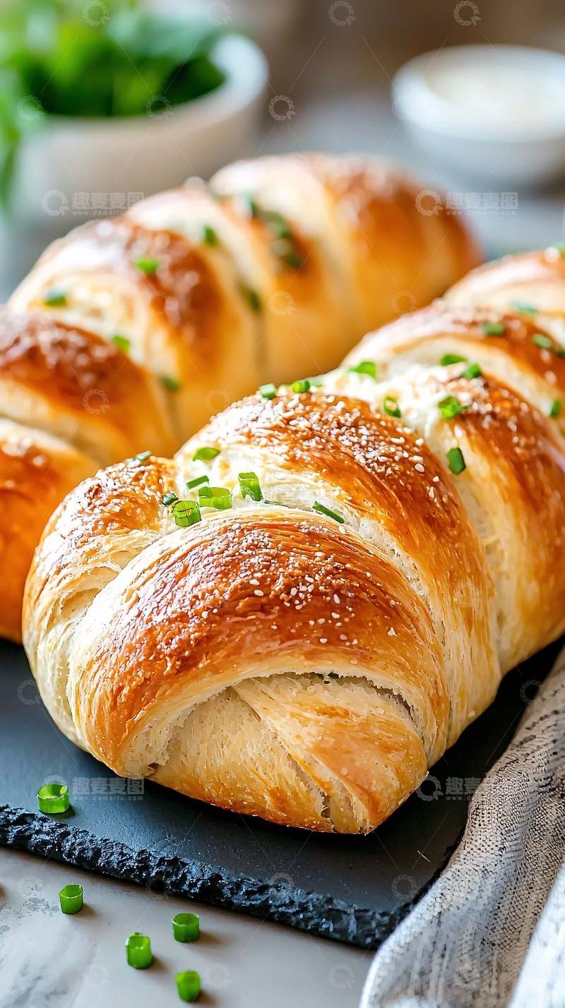 高清大图下载【趣麦麦图】金黄酥脆的法式面包