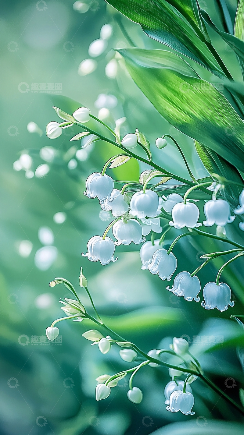 高清大图下载【趣麦麦图】铃兰花开自然风光