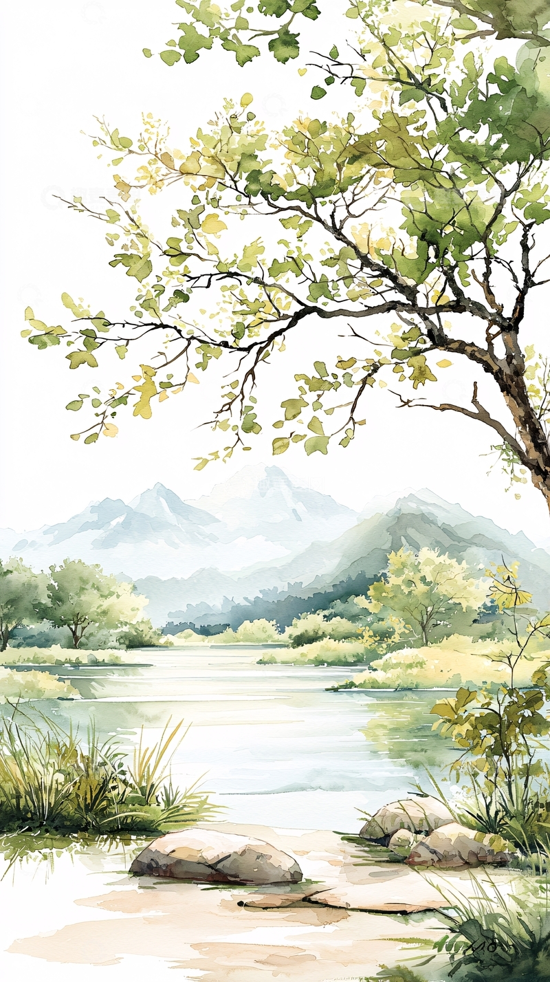 高清大图下载【趣麦麦图】山水画风景图