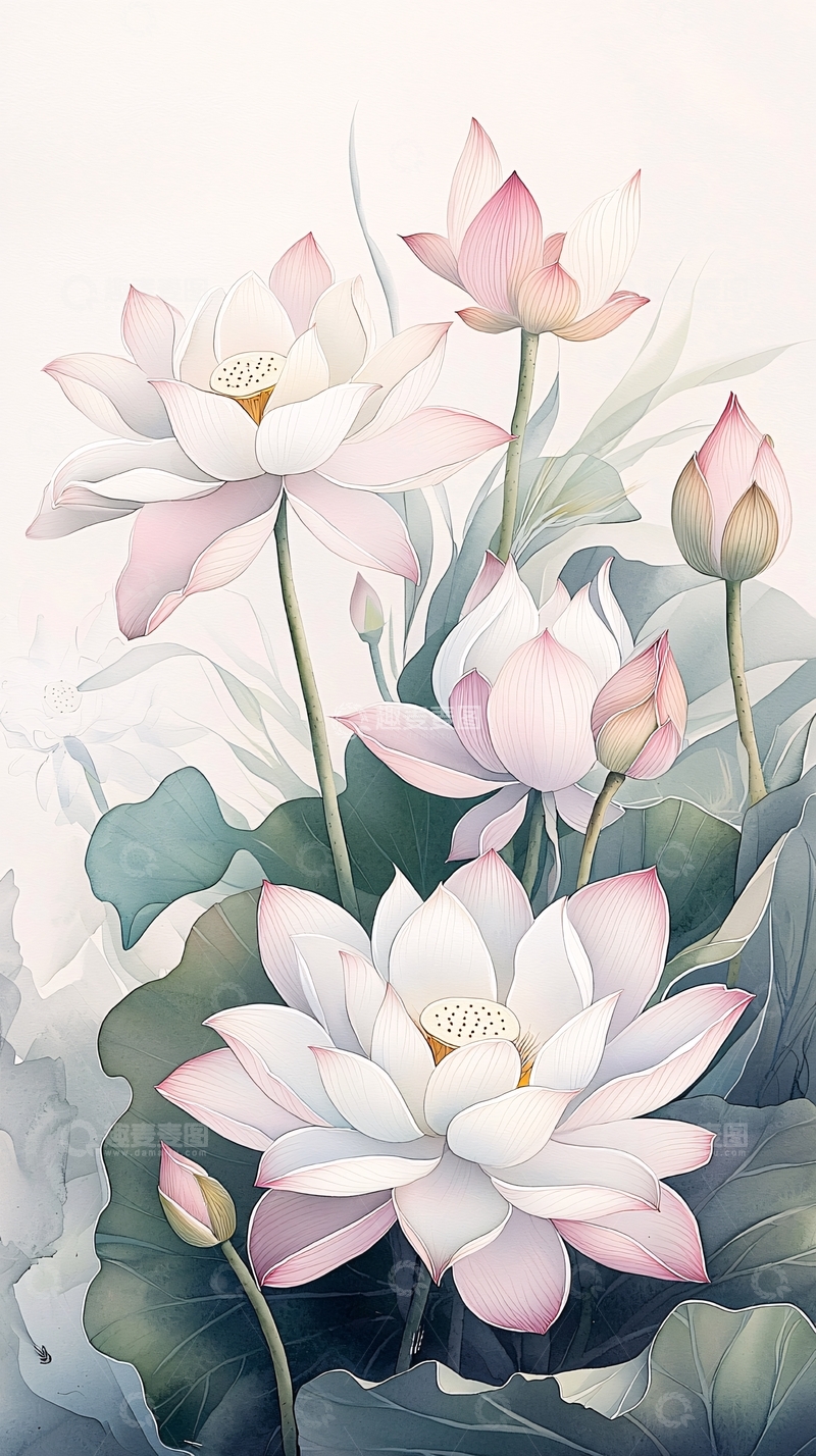 高清大图下载【趣麦麦图】荷花盛开的美丽画卷