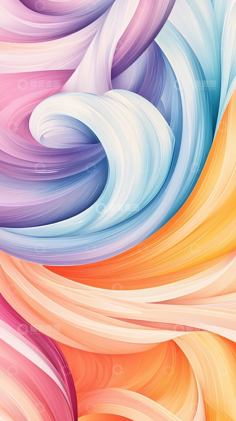 高清大图下载【趣麦麦图】色彩流动抽象艺术背景