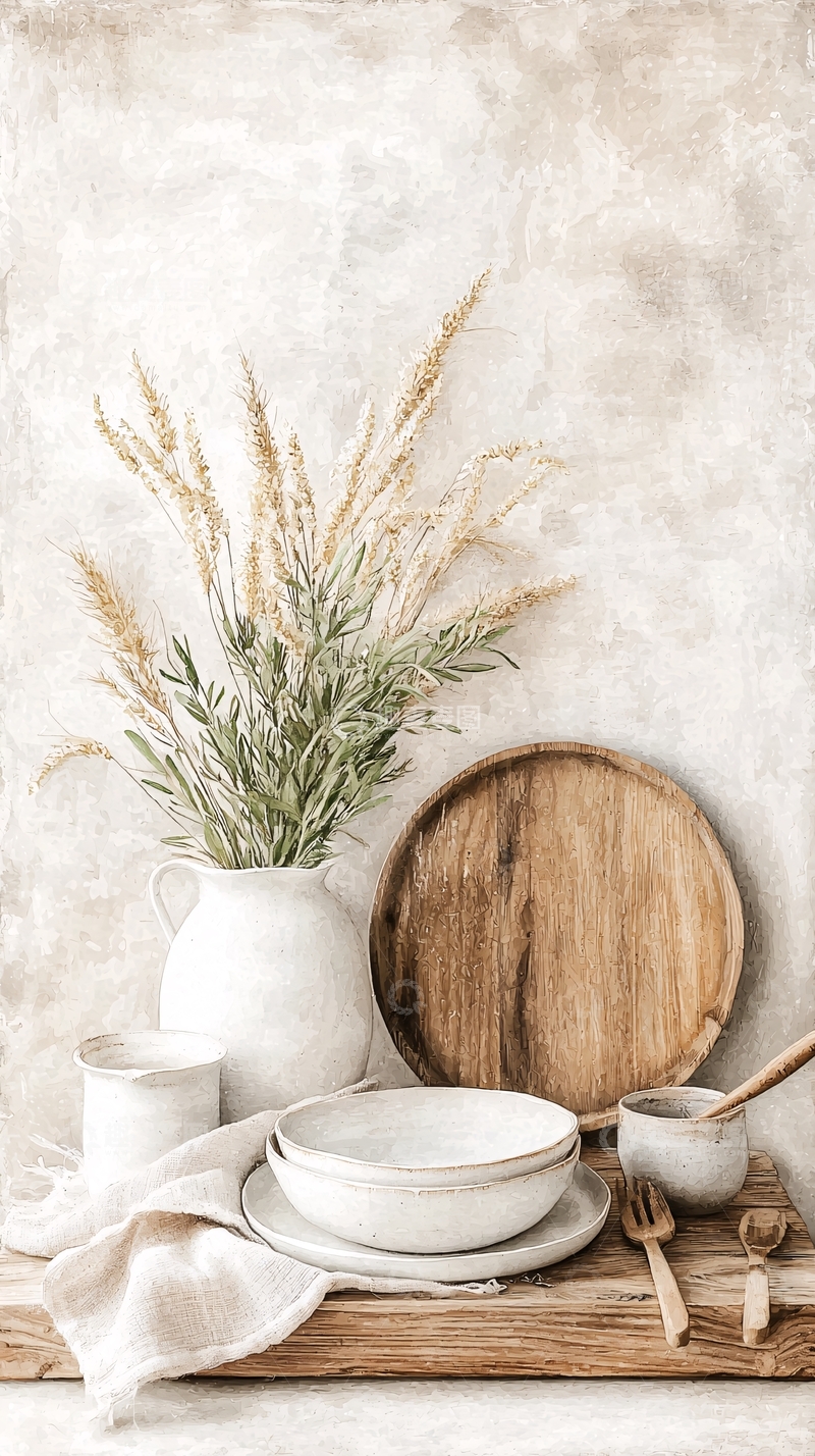 高清大图下载【趣麦麦图】自然风餐桌布置