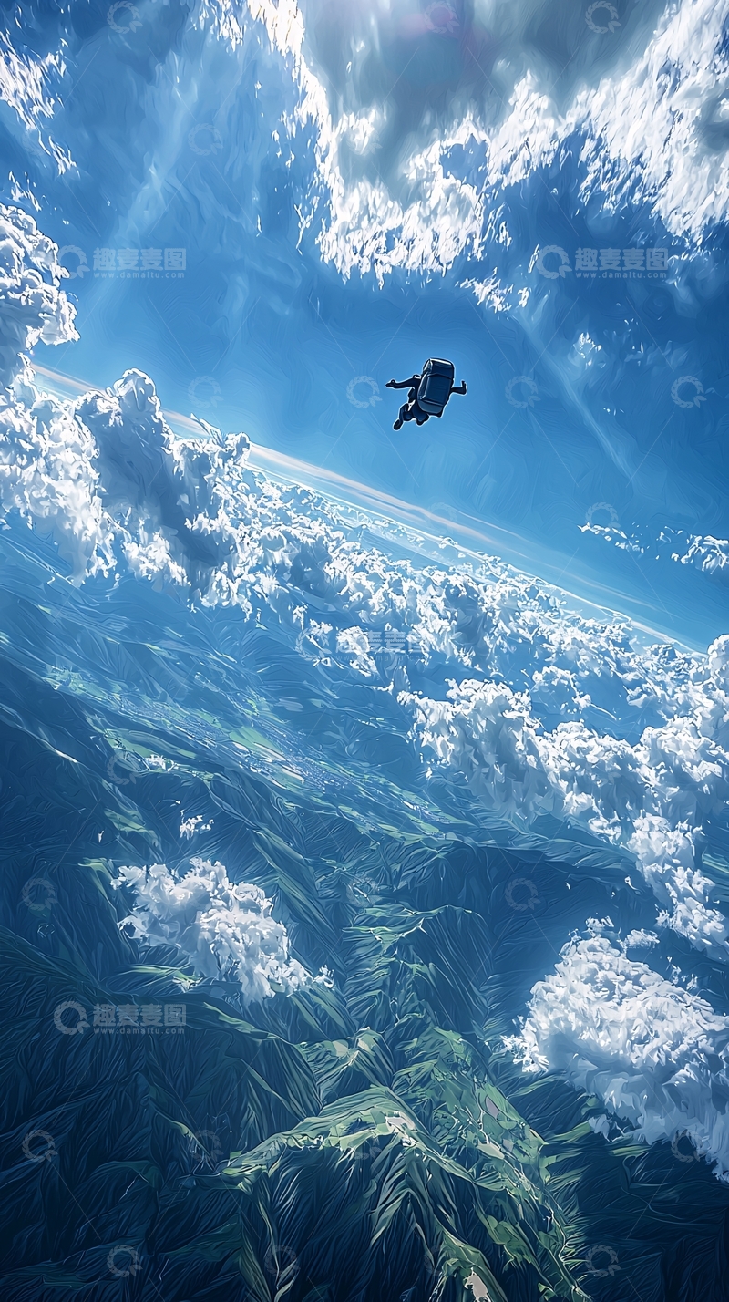 高清大图下载【趣麦麦图】云端俯瞰地球美景