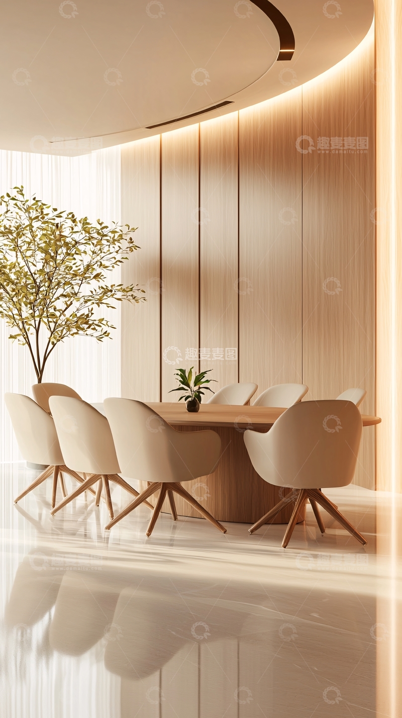 高清大图下载【趣麦麦图】现代简约风格会议室设计