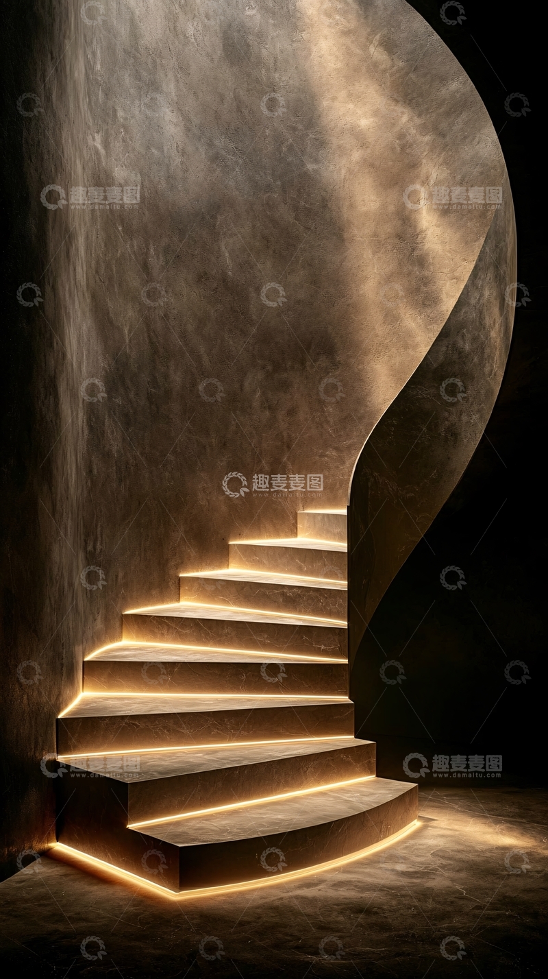 高清大图下载【趣麦麦图】光影楼梯艺术设计