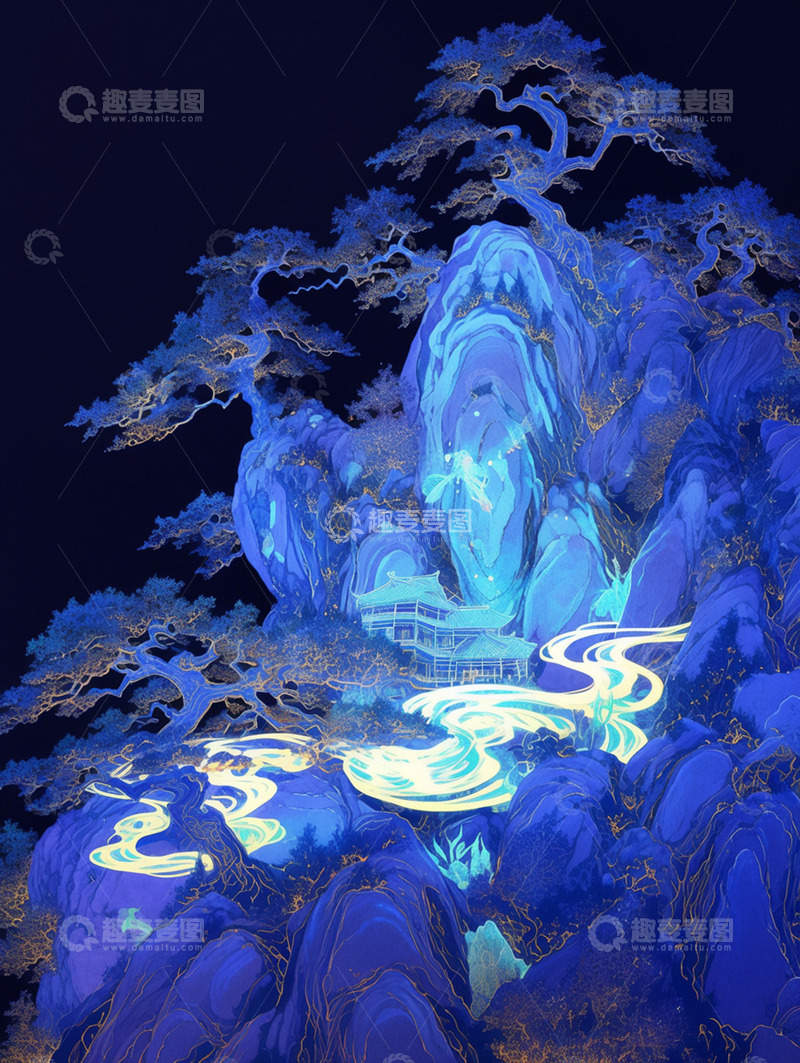 高清大图下载【趣麦麦图】中式国风插画5