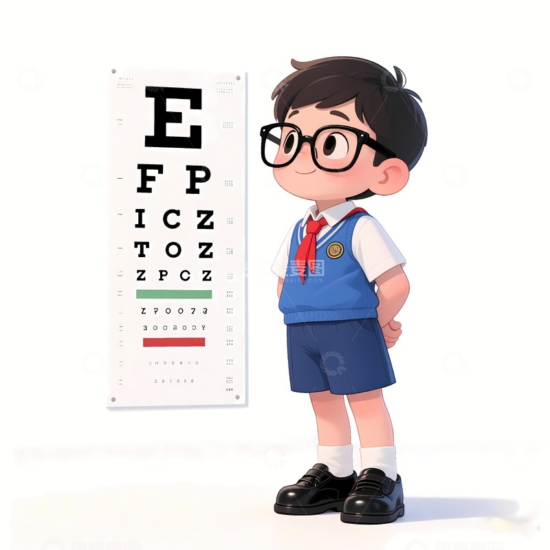 高清大图下载【趣麦麦图】学生配眼镜配镜2