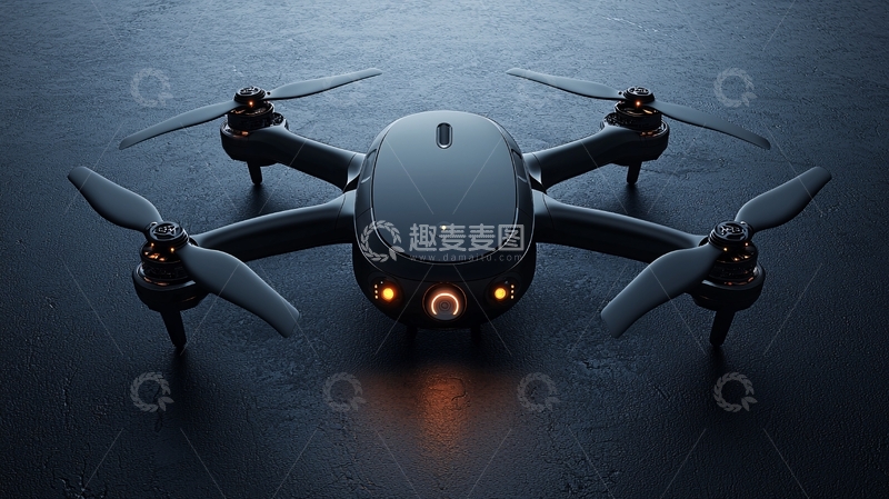 高清大图下载【趣麦麦图】侦察无人机机器人