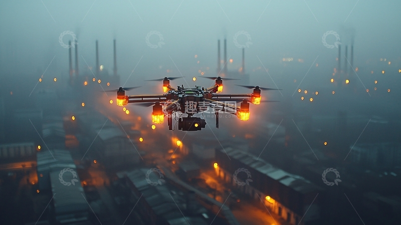 高清大图下载【趣麦麦图】智能废气净化机器人