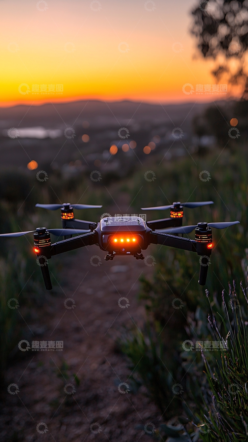 高清大图下载【趣麦麦图】太阳能维护机器人