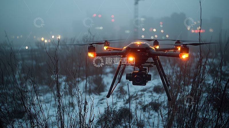 高清大图下载【趣麦麦图】无人机环境监测