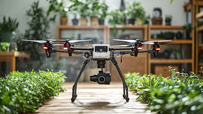 高清大图下载【趣麦麦图】未来多功能植保机器人