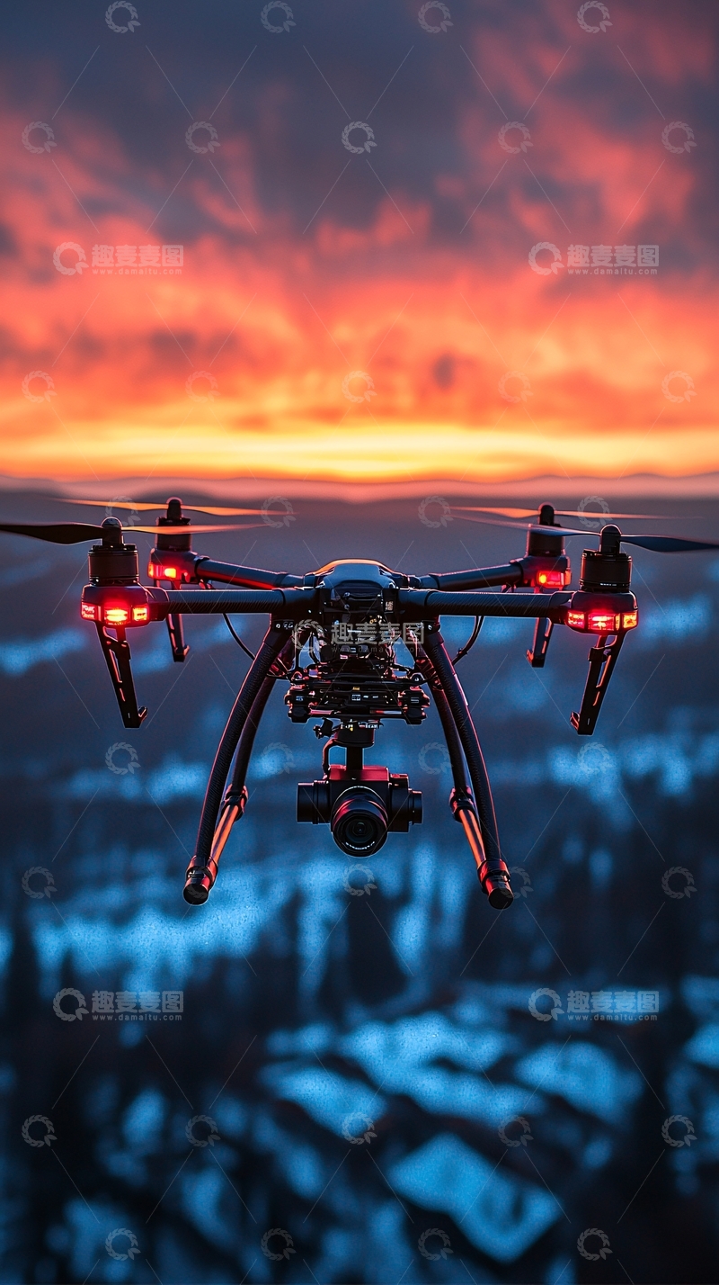 高清大图下载【趣麦麦图】未来精准农业数据采集无人机