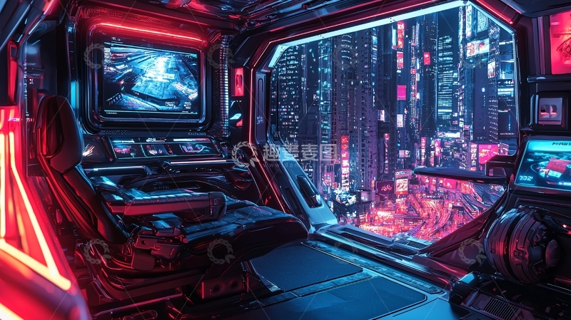 高清大图下载【趣麦麦图】未来感的家庭娱乐区设计