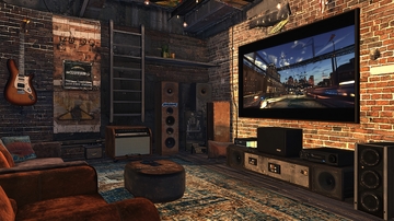 工业风的家庭娱乐室