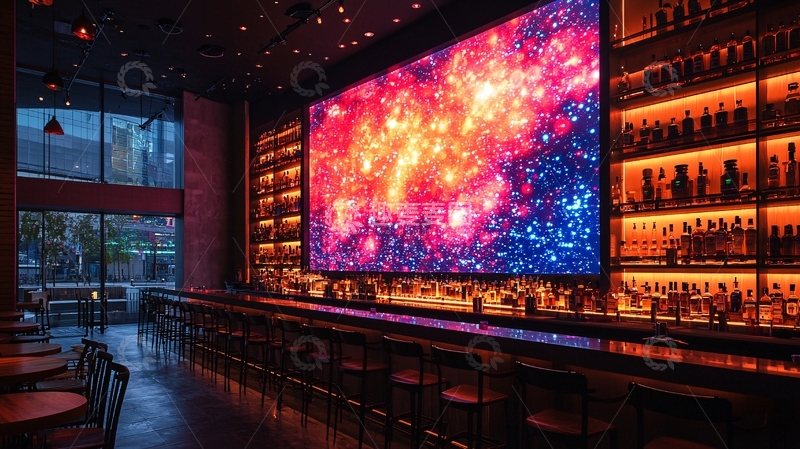 高清大图下载【趣麦麦图】数字化的未来城市夜景背景