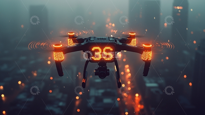 高清大图下载【趣麦麦图】未来天气监测机器人